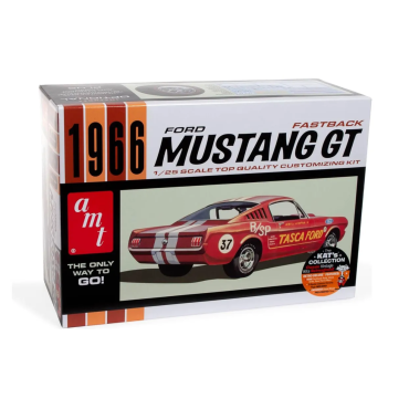 KIT PARA MONTAR AMT FORD MUSTANG GT FASTBACK 1966 1/25 AMT 1305